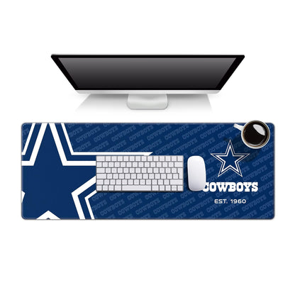 YouTheFan Tapete para Escritorio NFL con Logo de tu Equipo - 30.5 x 80 cm - Dallas Cowboys