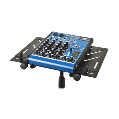On-Stage MSA5000 - Soporte para laptop y tabletas | Versátil, ranuras de ventilación, pestañas ajustables, para estudio o escenarios