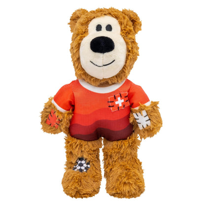 Kong Wild Knots Bear Juguete de Peluche para Perro con Playera de Selección - Suiza