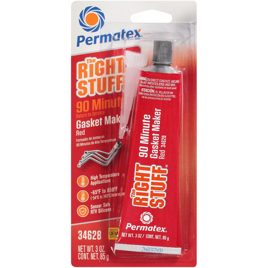 Permatex Right Stuff - Juntas de Alta Temperatura (90 Minutos), Color Rojo