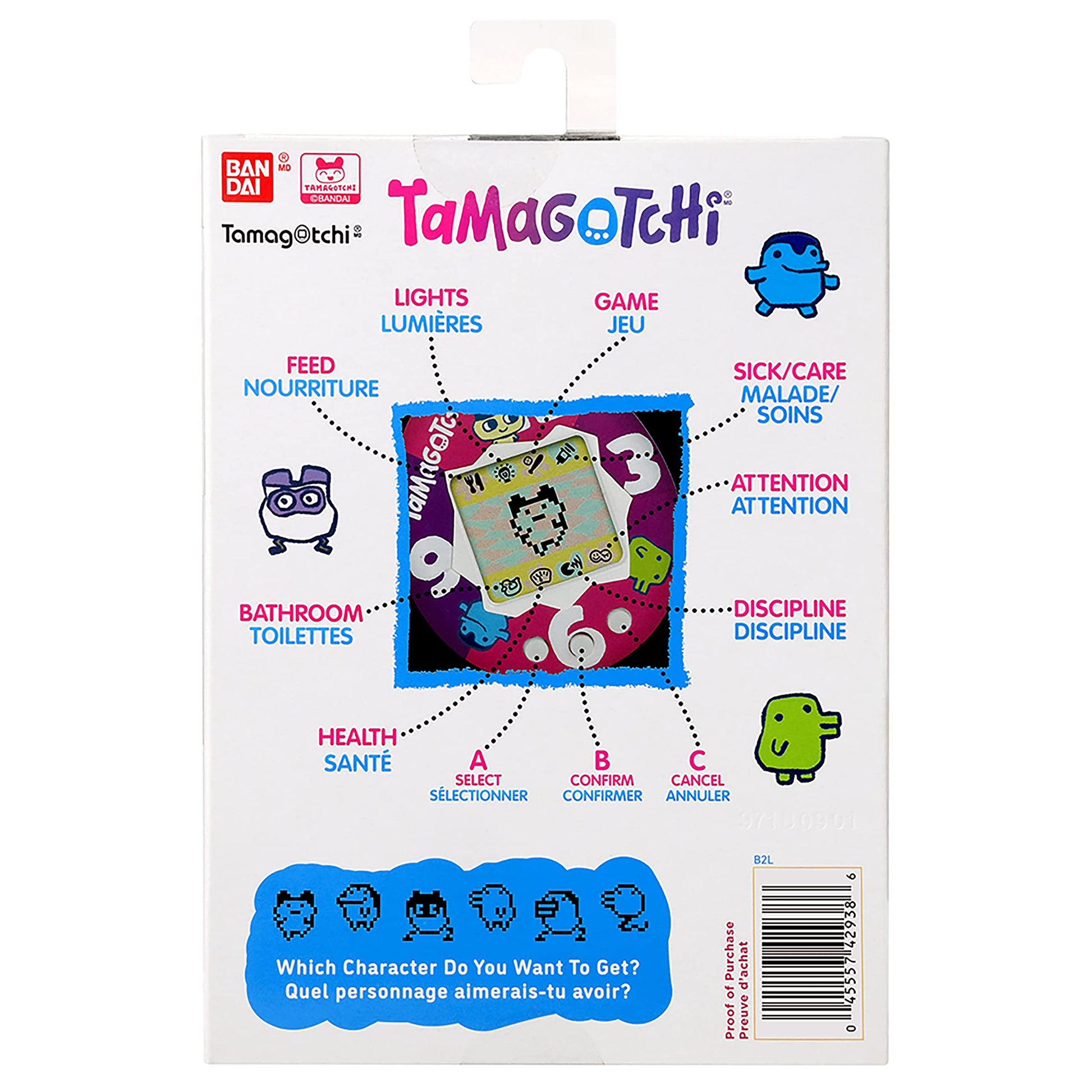 TAMAGOTCHI Original Candy Swirl Mascota Electrónica para Niños Juguete Interactivo Original de Bandai