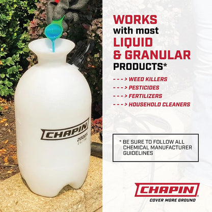 Chapin 22000 Made in USA Value Pack of 2 Units, 1 Gallon Lawn and Garden Pump Pressured Sprayer, for Spraying Plants, Garden Watering, Lawns, Weeds and Pests, Translucent White