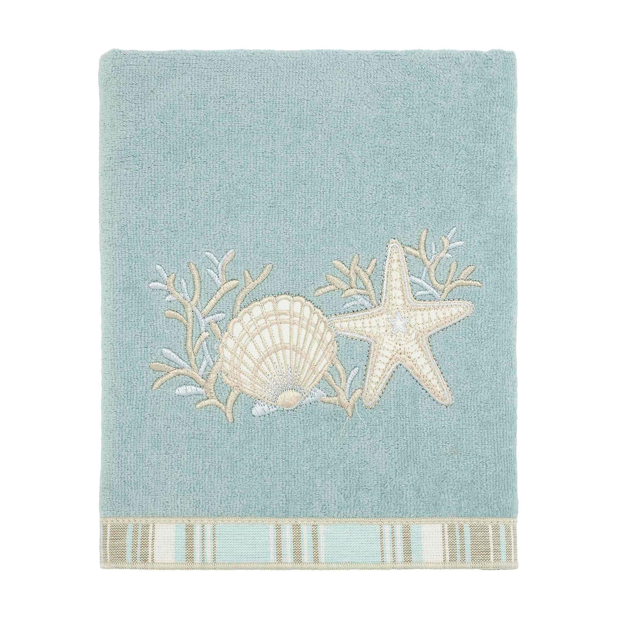 Avanti Linens Conchas de Arena de Mano, Mediano, Mineral, 019682MIN | 100% algodón, suave y absorbente, de secado rápido, lavable a máquina, esencial para el baño diario