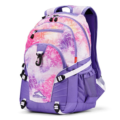 High Sierra Loop Daypack Mochila Unisex con Funda para Tablet - talla única - Nubes de unicornio - Lavanda - Blanco