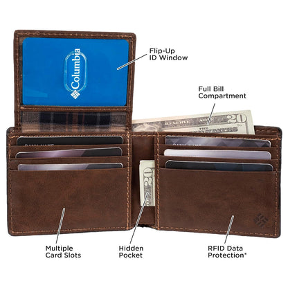 Columbia Men's RFID Blocking Passcase Wallet