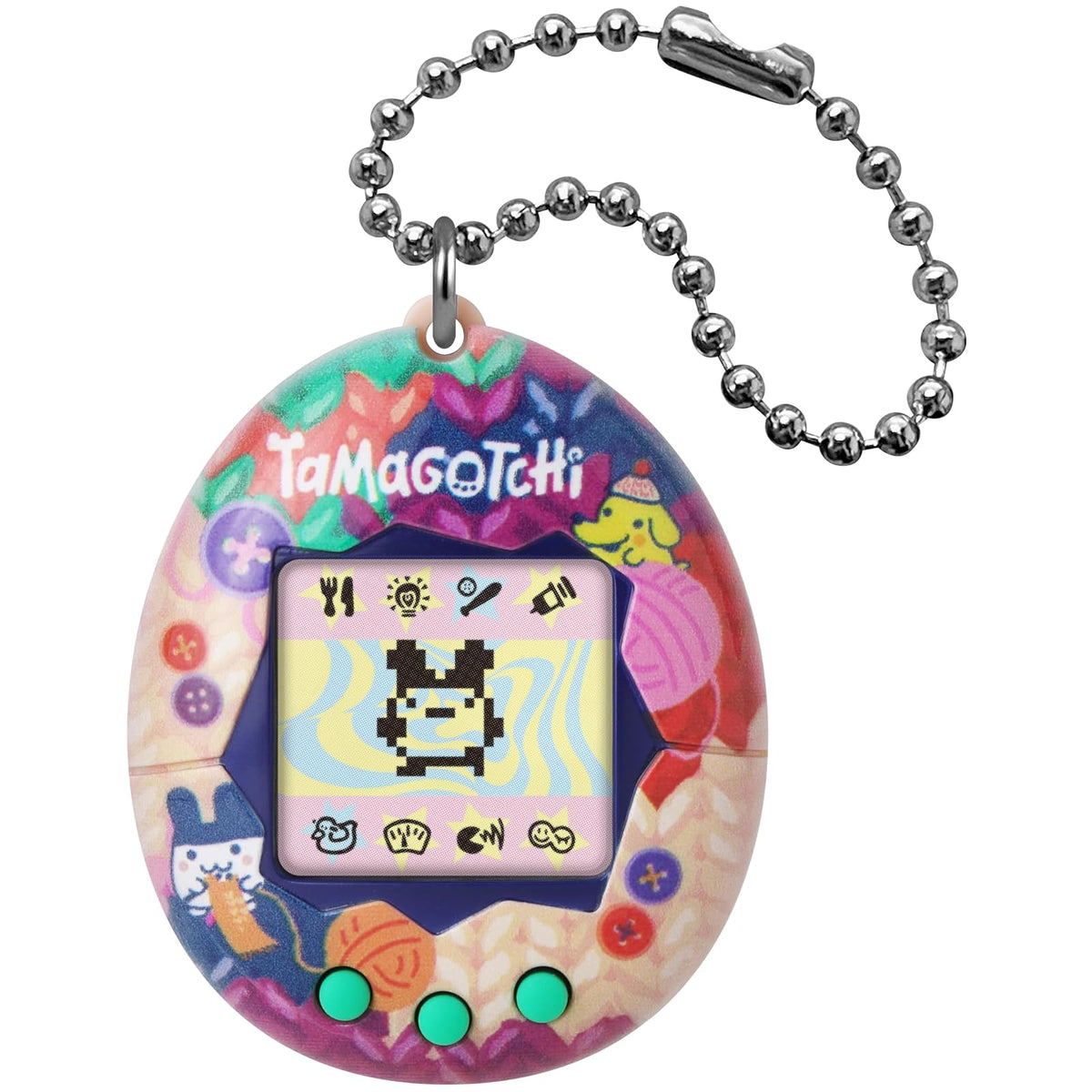 Tamagotchi Original Pastel de Ángel con Llavero - Tama Sewing