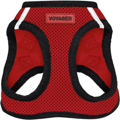 Best Pet Supplies Arnés Voyager Step-In Air para Perro, Todo Clima - Extra-Grande (Pecho: 21" - 23") - Base roja