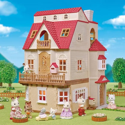 Calico Critters - Juego de Regalo para casa de Campo, Juego de casa de muñecas con Cifras, Muebles y Accesorios