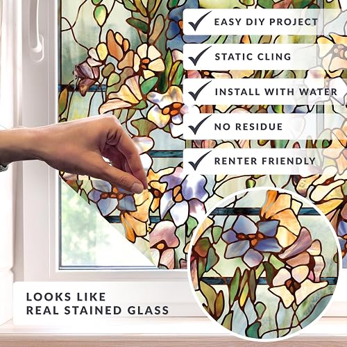 ARTSCAPE Trellis Window Film, 24" x 36", Multicolor