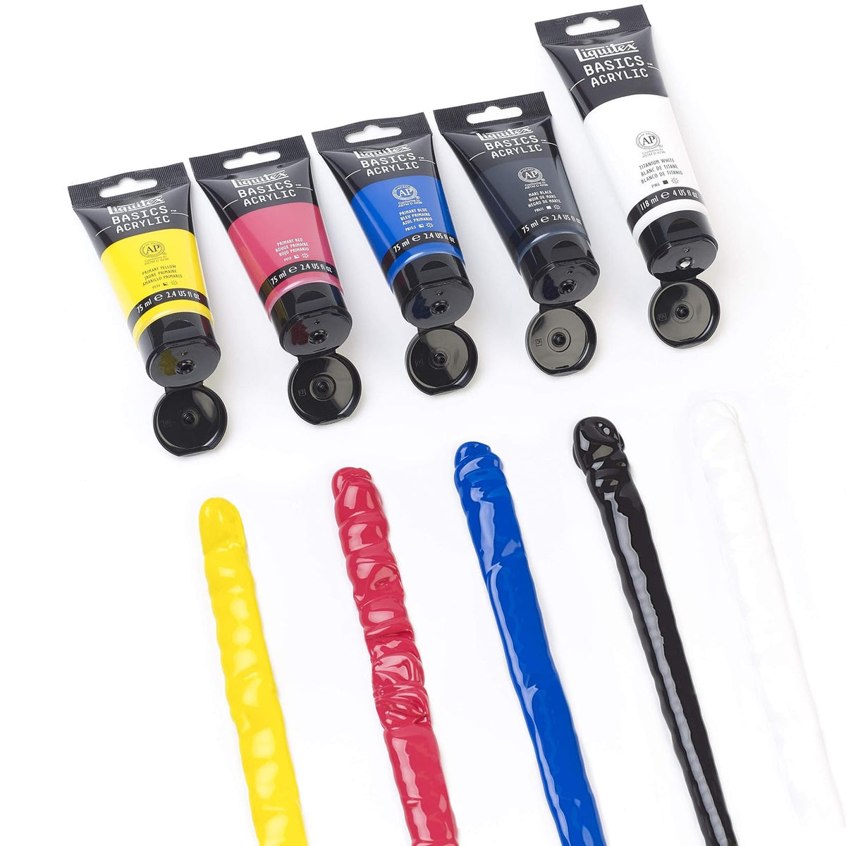 Liquitex-Basics Pintura acrílica , Set de color, Colores Variados, 75 ml, 1, 1