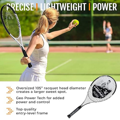 HEAD Geo Speed - Raqueta de Tenis para Adultos – Raqueta de Equilibrio de luz preencordada de 27.5 Pulgadas