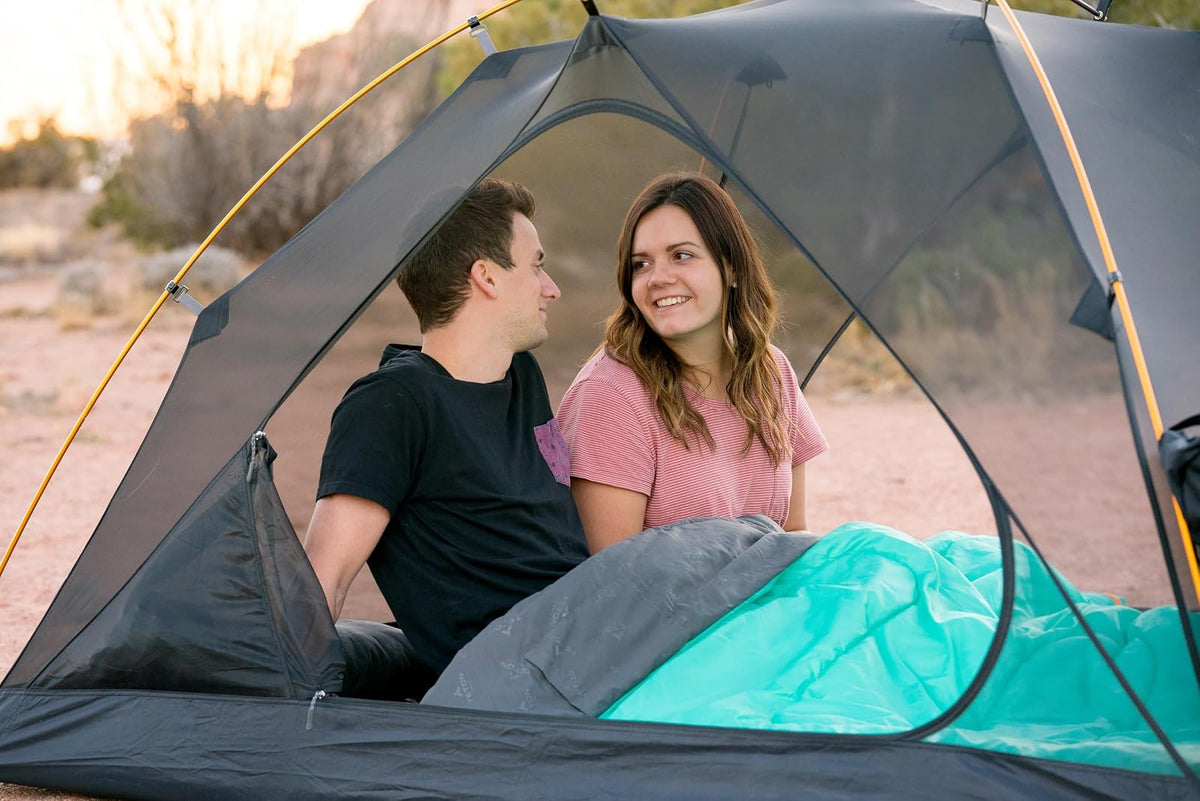 Teton Sports Cascade Double Sleeping Bag; Lightweight, Warm and Comfortable for Family Camping