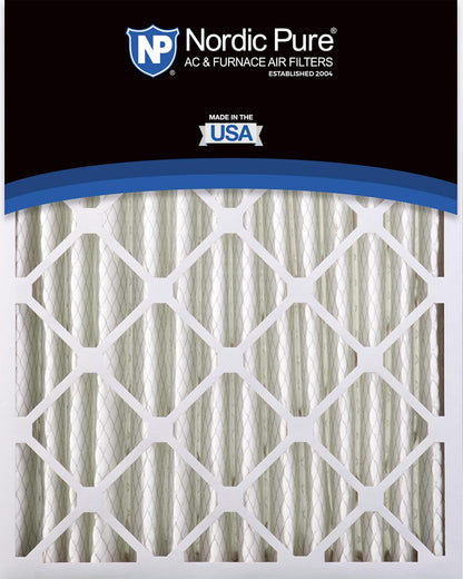 Nordic Pure 20x25x4 (3-5/8 Actual Depth) MERV 13 Pleated AC Furnace Air Filter, Box of 2