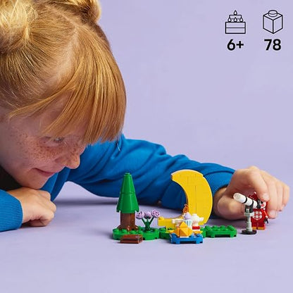 LEGO® Animal Crossing™ Mirando Las Estrellas con Estela Juguete de construcción, Juego de interpretación imaginativo para niñas y niños a Partir de 6 años 77053