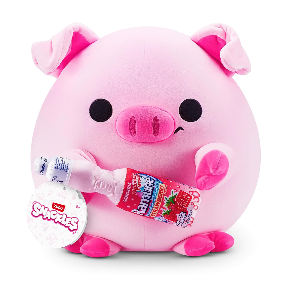 ZURU Snackles Serie 3 Peluche Coleccionable - Piggy - 20,32cm