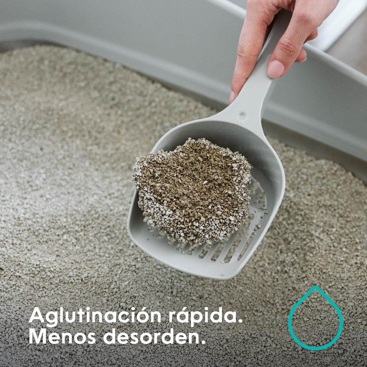 Litter Genie Arena aglutinante Ligera sin Fragancia Light para Gatos, 8.4 kg | Arcilla Natural 20% más Ligera | Aglutinación rápida, Control de olores, sin Polvo
