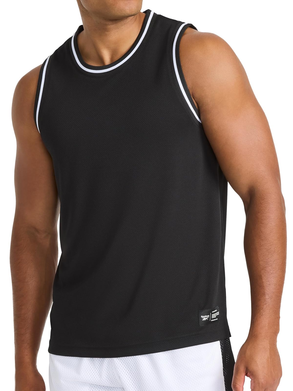 Reebok Apparel Rise Performance - Playera sin Mangas para Hombre - G - Negro -