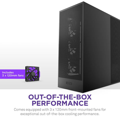 NZXT GABINETE H7 Flow/Negro/Midi-Tower/Gamer