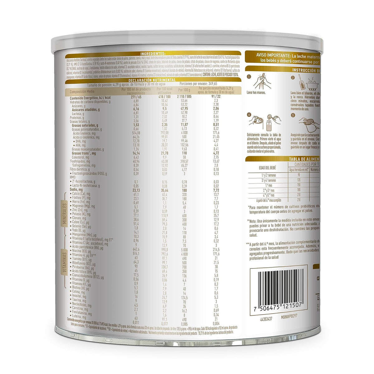 Good Start 1 Fórmula Para Lactantes,Con Hierro, 0 a 6 Meses, Lata de 1.5 kg