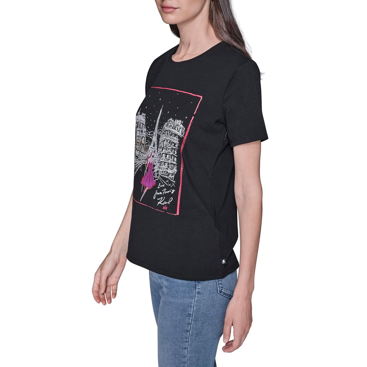 Karl Lagerfeld - Playera de Manga Corta