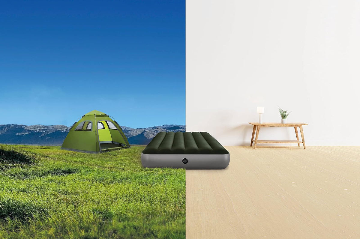 Intex 64107E Dura-Beam Colchón de Aire estándar Prestige de Fiber-Tech: tamaño Individual, Altura de Cama de 10 Pulgadas, Capacidad de Peso de 300 Libras, Bomba se Vende por Separado