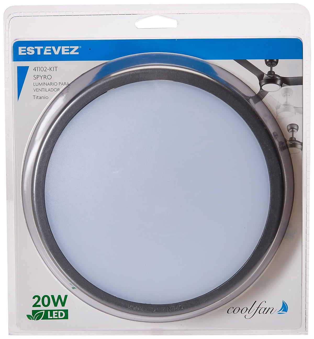 Coolfan 41102-KIT Kit de luz para atenuación de ventilador Spyro Titanio