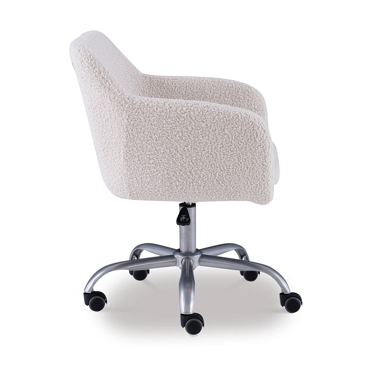 Linon Home Decor Products Linon Brooklyn - Silla de Oficina Sherpa, Color Marfil