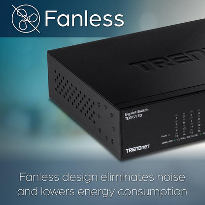 TRENDnet Switch Gigabit de Escritorio de 16 Puertos