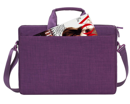 Rivacase 8335 15.6" Maletín Púrpura - Funda (39.6 cm (15.6"), Maletín, Púrpura, Poliéster, Monótono, Resistente a rayones)