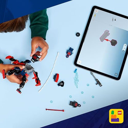 LEGO | Marvel Armadura Robótica de Miles Morales vs. Spider-Man 2099 – Juguete de Construcción de Superhéroes con Minifiguras para Niños y Niñas Mayores de 6 Años – 76337