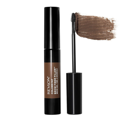 Revlon Colorstay Brow Fiber Filler Gel para Cejas Dark Brown - 1 Unidad (Paquete de 1) - Medium Brown