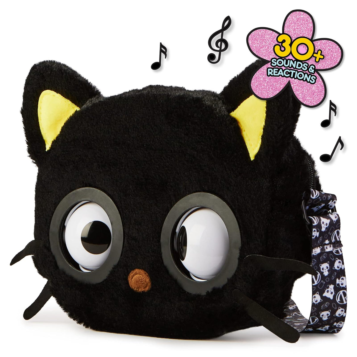 Purse Pets Bolso para Mascotas, Sanrio Hello Kitty y Amigos, Juguete Interactivo para Mascotas Chococat y Bolso Cruzado Kawaii, más de 30 Sonidos y reacciones, Regalos para niñas y Adolescentes