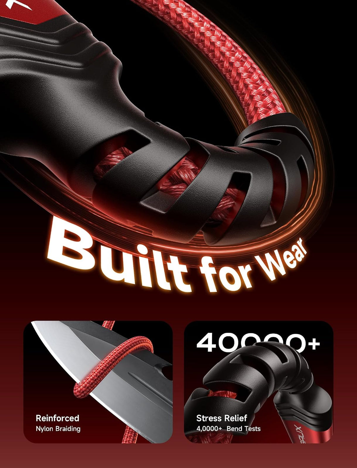 Jsaux Cable Usb-c a Usb a 6.6 Pies, Carga R?pida 3.1a, 2 Unidades | diseno portatil para uso diario, viajes, oficina y accesorios de gaming