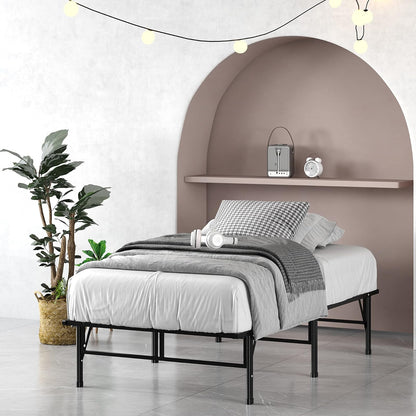 Zinus Smartbase Base de Cama Individual con Patas de Acero Antiderrapantes para Mayor Estabilidad y Resistencia en Caja, Fácil de Armar con Garantía de 5 Años