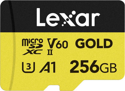 Lexar Tarjeta MicroSDXC Profesional Oro UHS-II V60 - 256GB