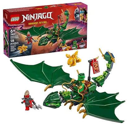 LEGO® Ninjago® Dragón Verde del Bosque de Lloyd Juguete de construcción con 2 Minifiguras, Juego imaginativo, Regalo Ninja para niños y niñas de 6 años o más 71829