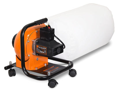 WEN - Colector de Polvo para carpintería, Motor de 5.7 amperios con Bolsa de 12 galones, Base móvil y Soporte de Pared Opcional (DC3401)