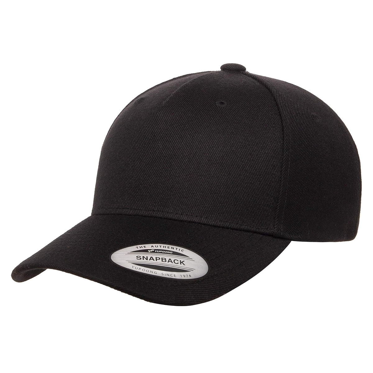 Yupoong Yp Classics™ 5-Panel Premium Curved Visor Snapback Cap Tapa Hombre - Talla Única - Negro -