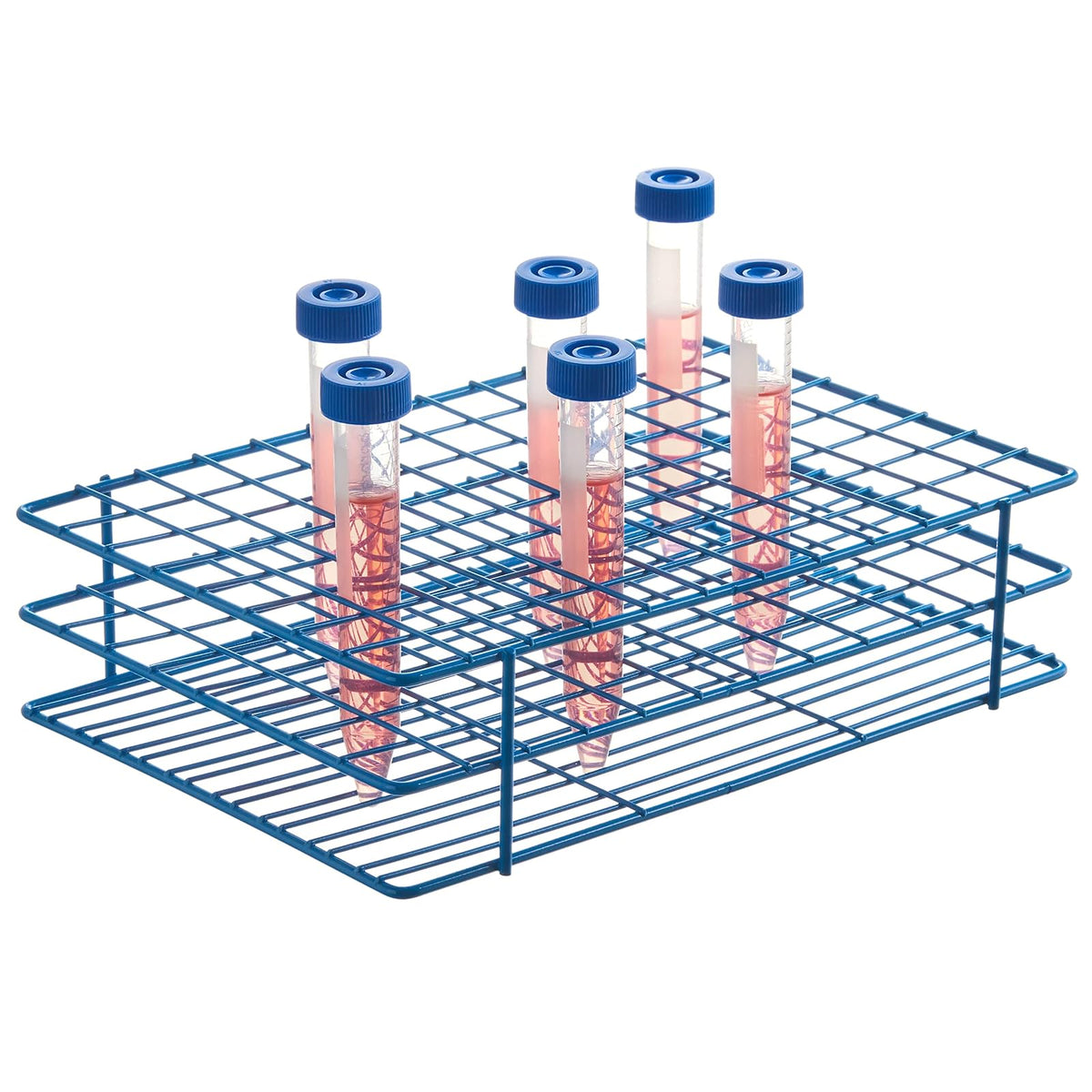 SP Scienceware Bel-Art Poxygrid Estante Tubo de Ensayo 96 Lugares 16-17 mm Azul