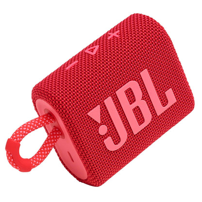 JBL Go 3 Bocina Portátil Bluetooth, Resistente al Agua IP67 - Altavoz - Rojo