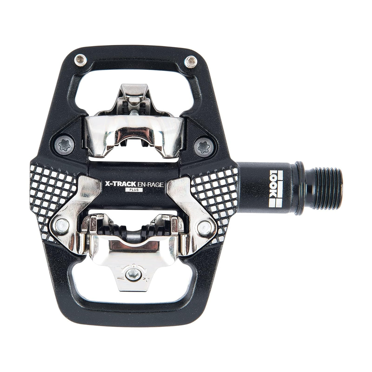 Look Cycle - X-Track En-Rage Plus MTB Pedals - Standard SPD Mechanism Compatible - Ultra Strong Forged Aluminum Body - Large Contact Surfaces - Ideal Enduro Bike Pedals