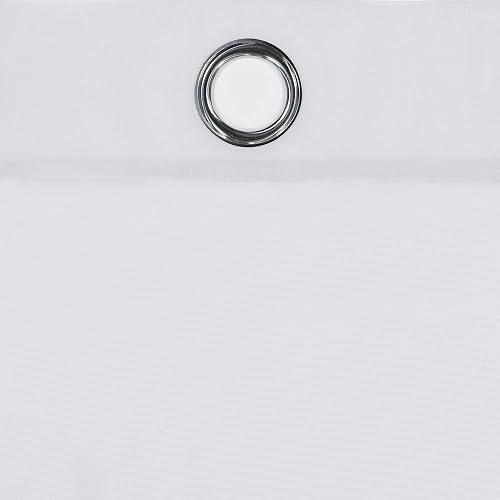 Eclipse Kiara - Cortinas Modernas de Gasa Transparente con Ojales para Ventana de recámara (2 Paneles), 54 x 84 Pulgadas, Color Blanco
