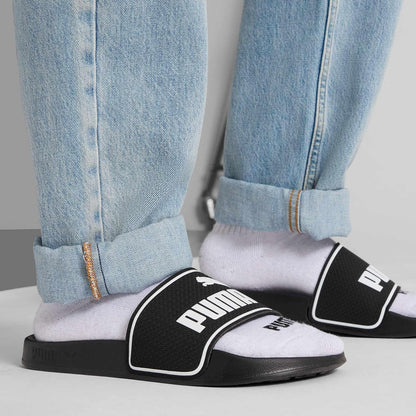 Puma, Sandalias Leadcat 2.0, Unisex, Negro y Blanco, Talla 22