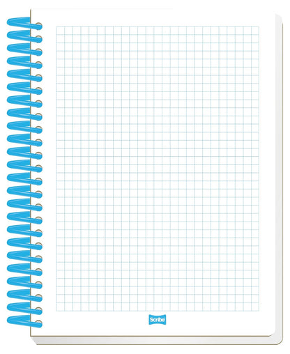 Scribe®, Excellence, Cuaderno Profesional, Pasta Dura, Espiral Sencillo, Cuadro Grande (C.7), 100 hojas, Portada Verde/Amarillo
