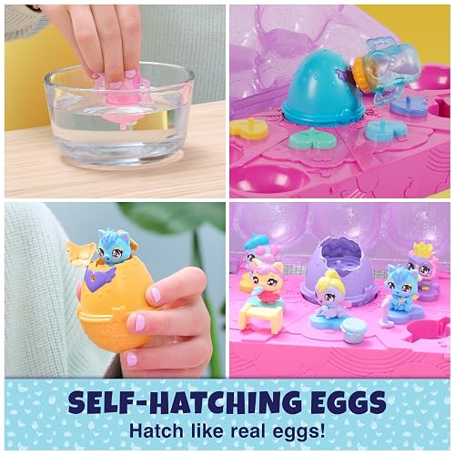 HATCHIMALS Alive, cartón con 5 Minifiguras en Huevos Que se rompen Solos y 11 Accesorios, Juguetes para niños