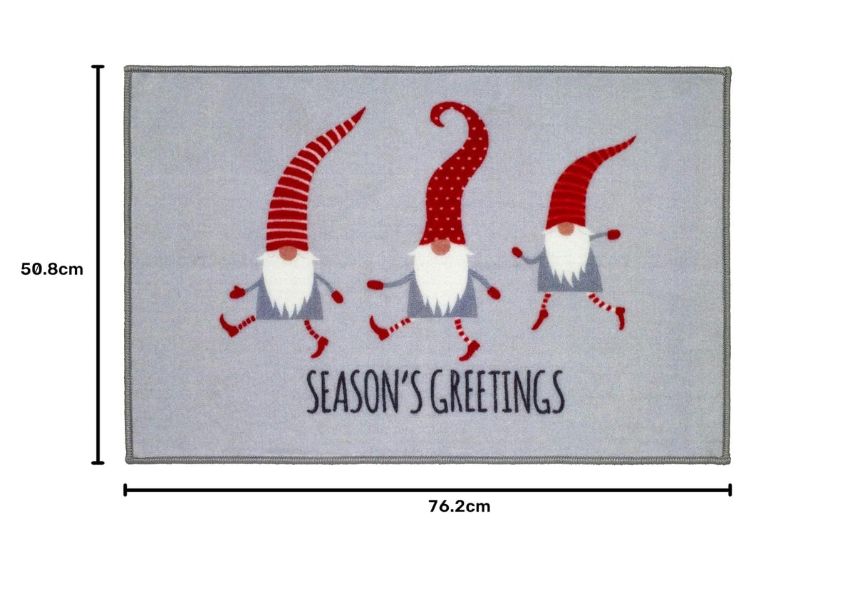 Avanti Linens - Alfombra de baño, Suave y Absorbente, Accesorios de baño de Navidad (colección Gnomes Walk)