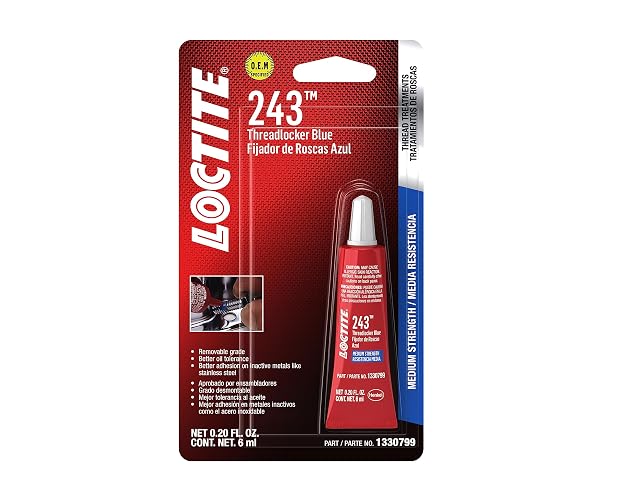 Loctite Threadlocker 243, Fijador de Roscas Azul de Alta Eficacia