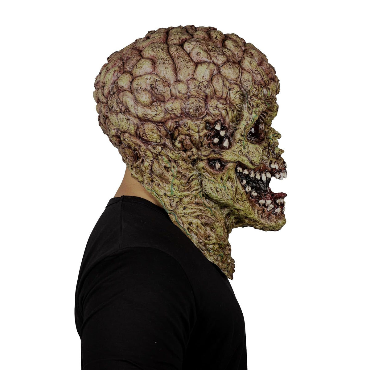 Ghoulish Productions Máscara De Látex Spawn of Evil, Accesorio Látex Cosplay Engendro Maligno, Disfraz Aterrador para Halloween y Fiestas Temáticas, Cosplay Demonio, Diseño Artesanal Head Mask