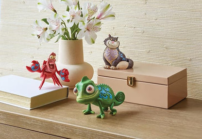 Enesco Disney Traditions Collection by Jim Shore Tangled Pascal The Chameleon Figurine - Figura de Resina de Piedra Pintada a Mano Coleccionable Rapunzel Disney Mini Figurines para decoración del
