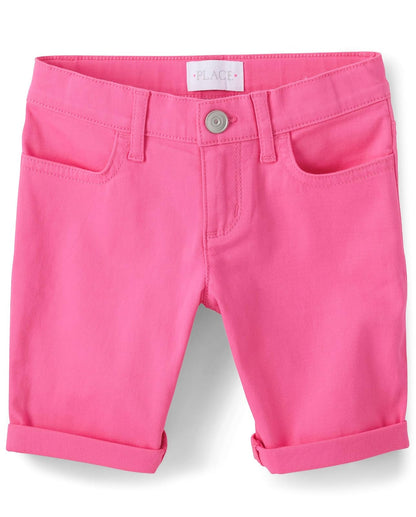 The Children's Place Pantalón Corto Skimmer para Niña - Rosa francesa - 5